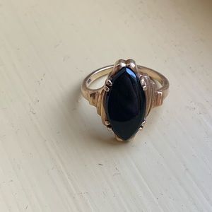 10K Gold Onyx Ring